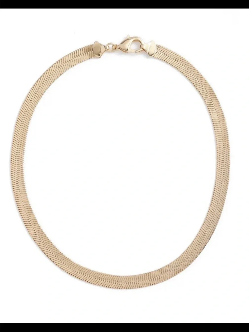 Herringbone chain necklace